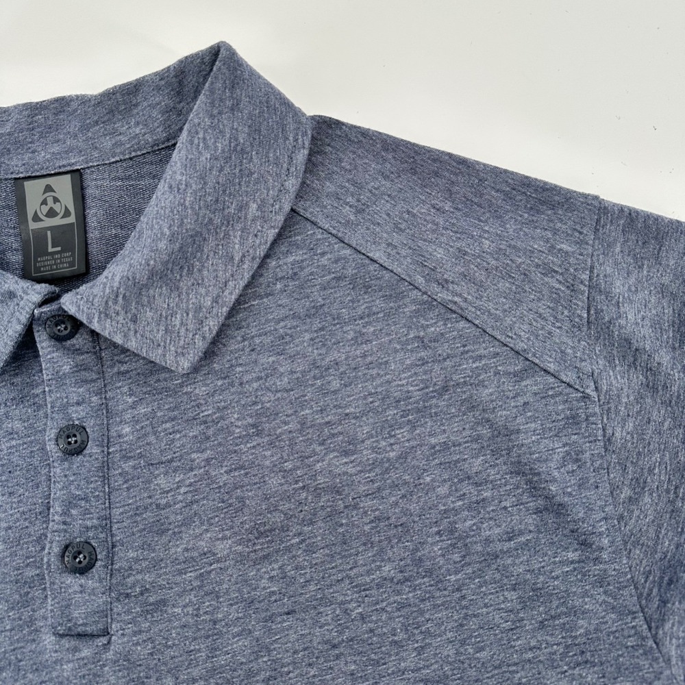 Magpul Ind Corp Mens Large MAG751 Heather Blue Short Sleeve Tactical Polo Shirt - Picture 12 of 13